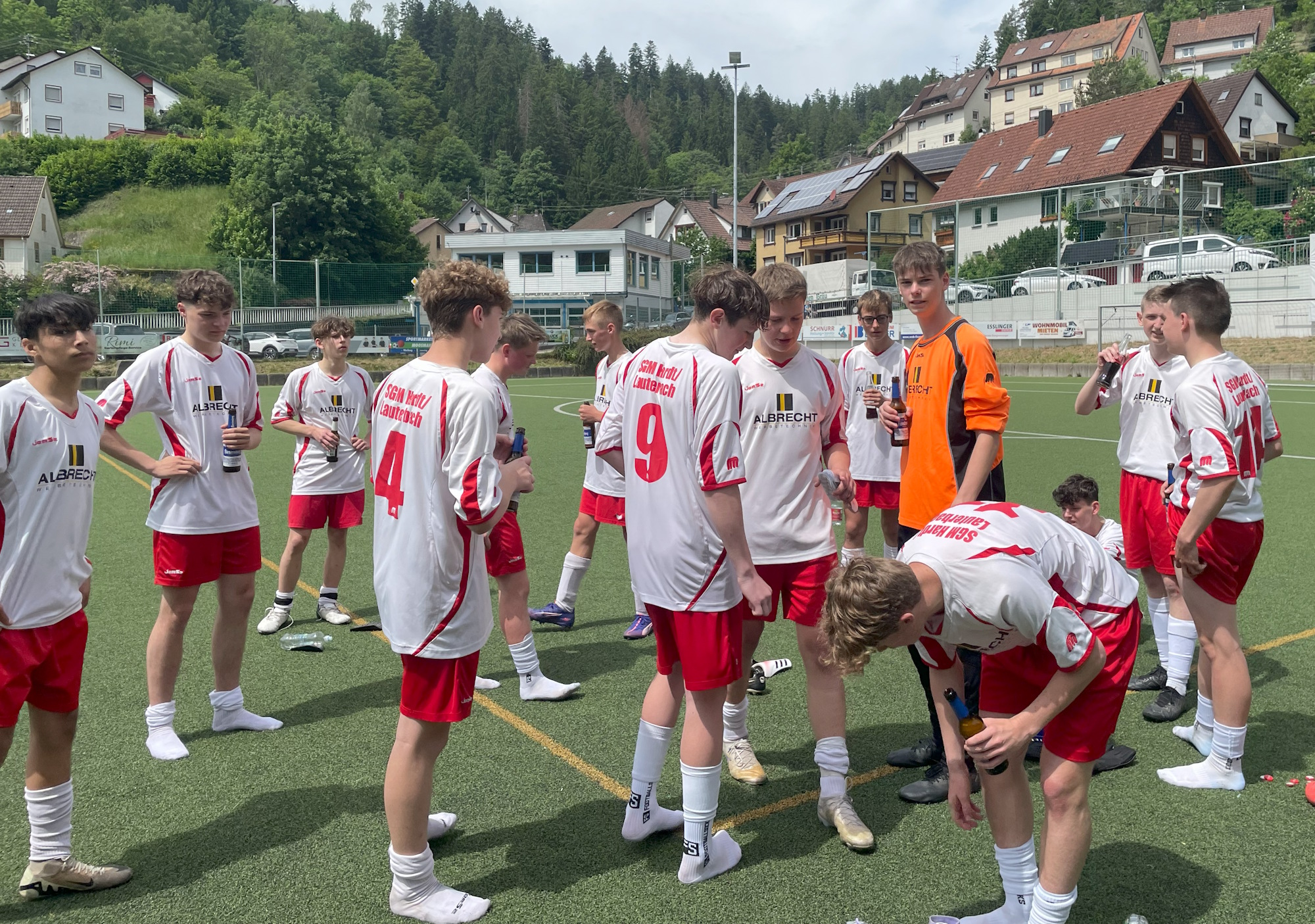 Die B-Jugend feiert die Meisterschaft